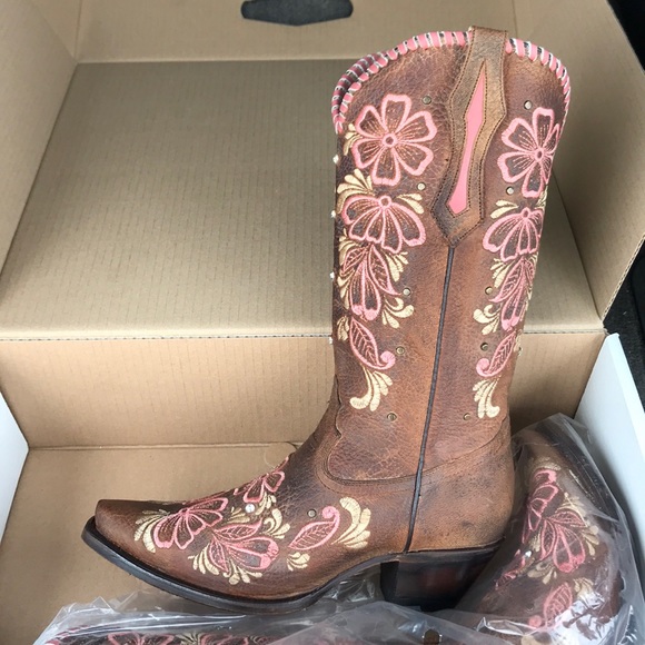 IVE WEST- Debra Rosa Cowgirl Western Boot - Picture 1 of 9